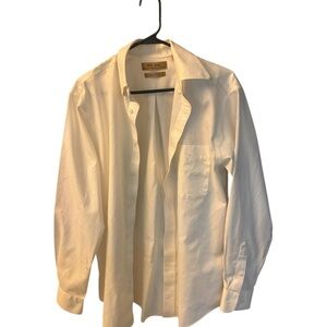 Roundtree & Yorke Cream Dress Shirt